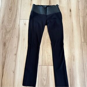 Guess by Marciano Vintage High-Waist Stretch Leggings with Leather Waistband